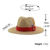 Natural Panama Soft Shaped Straw Hat Summer Women/Men Wide Brim Beach Sun Cap UV Protection Fedora Cowboy straw hat 240423