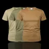 Camisetas táticas MEGE Brand Military Clothing Militar masculino t-shirt de camiseta redonda camisa sólida camisa de manga curta respirável camisa casual de secagem rápida 240426