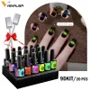 Gel nouveau design de nail art manucure vealisa 7,5 ml trempage de l'émail 9d yeux de chat magnétique gel polonais uv gel vernis à ongles vernis