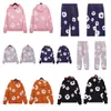 2024 Fashion hoodie Flower Hoodies Heren dames dames luxus pullover hiphop tracksuit oversized sweatshirts broek set casual dames jumpers grafische hoody stripkleding