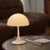 Golvlampor Skandinavia svamp bordslampa LED -skrivbordsljus med inline på/av push -knappomkopplare