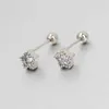 Dangle Chandelier 1Pair Fashion Mini Crystal Zircon Star Studs Enring Charilage CZ Cz for Women Tragus Helix Ear Buds Hibicing Jewelry Gift