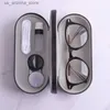 Case di occhiali da sole 2 in 1 Scatola di lente a due strati a doppio strato per occhiali creativi femminili Q240426