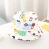 Jyup Caps chapeaux 2-4 ans d'été bébé chapeau enfant enfants coton protection uv capuche de soleil enfants panama beach girls garçons chapeau seau mignon carton caps caps d240425