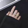 Cluster Rings Wong Rain 18K Gold Plated 925 Sterling Silver Lab Sapphire Gemstone Hip Hop Ring for Women Wedding Party Jewelry Band