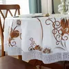 Table Cloth Top Sale PVC Waterproof Oil-proof Tablecloth Printed Round Wedding Party Decor Home Dining Lace Cover