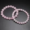 100% naturale AAAAA Women Bracciale gioiello Bracciale rosa rosa Pink Bracciale naturale pietra naturale gemma chakras per tallone regali fatti a mano amanti fatti a mano 240410