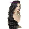 Front lace wig womens long curly hair front black split large wave chemical fiber headgear