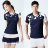 Women's Tracksuits J1 New Short sleeved Badminton Suit for Men and Women Summer Sports Tennis Suit and Volleyball Suit 240424