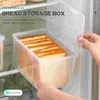 Teller Brot Aufbewahrungsbox Plastikkuchenhalter Sandwich transparenter Kühlschrank