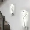 Lampe murale vendant des lampes minimalistes modernes salon chambre à coucher de lit de chevet lustre LED Indoor Asle Éclairage d'éclairage