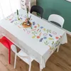 Pable de mesa simple Pequeño y fresco mantel rectangular estampado para el hogar usado para decoración de mesa y fiesta resistente a las manchas y servilletas 240426 240426