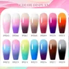 7 ml Wärmeleitnagellack 3 Schichten Temperaturfarbe ändern wintergrau halb dauerhaft Einweichen UV LED Art Lack 240425