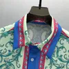 Fashion Hawaii Floral Letter Print Beach Shirts Men's Designer Silk Bowling Shirt Casual Shirts Men Summer Short Sleeve Loose Dress Shirt S-XXL #A5