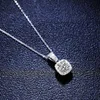 Sier 925 Sterling hanger 1 Mosan Diamond ketting Sier hangdoekende dames klassieke vierkante tas hanger sieraden live uitzending