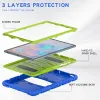 Étui pour Samsung Galaxy Tab S6 10,5 pouces 2019 SMT860 SMT865 CAS KIDES SAFE SACE ARMOR ARROPPORTIQUE PC PC Silicon Hybride Stand Tablet Cover