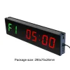 Klockor Metal Gym Timer Digital Countdown Clock Stoppur med fjärrkontroll Timerklocka för hemmet CrossFit Stopwatch Fitness