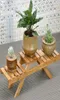 Bambu Plant Flowel Shelf Stand Pot Rack String Garden Sala da sala de estar Planter Display Stand Decoração de casa T27905034