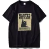 Gömlekler Ölü ve Alive Cat T Shirt Schrodinger Cat Tshirt Komik Geek Dijital Baskı Tshirt Pamuk Oneck Tee Üstler