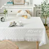 Table Cloth D41 Tablecloth Knitted Fabric Lace Coffee Cover High-end Round Desk Rectangular