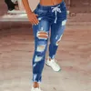 Women's Pants European And American Ladies Ripped Jeans