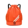 Shopping Bags Drawstring Backpack Bag Large Capacity Sackpack With Shoe Compartment For Gym Shop Yoga