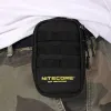 الأدوات Nitecore NPP30 Pouch Pouch Pouch Power Bank Bag Bag Pack Black Camo Molle Military EDC Mini Pres