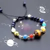 Galaxy Solar System armband voor heren Universe Negen planeten Natural Stone Star Earth Moon Fashion Couple sieraden