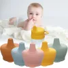 Matande kisel baby matning koppar mode baby drinkware sippy koppar för småbarn barn med silikon sippy cup