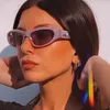 2024 Nieuwe zonnebrillen Y2K -ster Spicy Girl Street Shoot Sports Fashion Sunglasses Cyberpunk Future Glasses zonnebril voor vrouwen