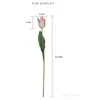 12PCS/LOT Hurtowa druk 3D Prawdziwy dotyk sztuczne tulipany Wysokie symulacja lateksowe kwiaty Tulip Fałszne wesele dekoracyjny Tulip 240415