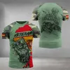 Taktiska T-shirts Spanish Flag Summer Mens T-Shirt Camouflage 3D Tryckt T-shirt O-Neck Overdimensionerad Top Loose Sports Army Tactical Short Sleeved T-shirt 240426