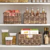 Geweven boerderij keuken pantry pantry opslag organizer mand - perfecte container voor kasten, kasten, planken, werkbladen - ideaal voor het opslaan van aardappelen en meer