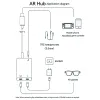 Okulary hiblolok AR ładowanie modułu transmisji kabel danych typec dla Xreal Nreal Air Rokid szklanki dla Thunderbird Air 1S Akcesoria