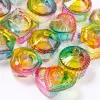 Vloeistoffen 1 stks kleurrijke nagel kunst acryl poeder kristal vloeibare glazen beker dappen dish bowl met dop manicure houder apparatuur gereedschap gereedschap