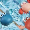 Sandspiel Wasser Spaß Baby Spielzeug Dusche Duck Cartoon Tierwal Krabbe Schwimmbad Wasser Wildkette Windup Babyparty Spielzeug Q240426