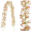 Dekorative Blumen handgefertigt künstliche Blumenwandwand Hänge realistische Simulation Baby Atem Girlande 175cm Falsches Büro