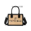 Designer Women's Marc Tote Bag Womens Commuizione di grande capacità Multi compartimento Tote a spalla singola a spalla leggera Leggerta borsa tridimensionale rigida