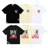 Rhude Shorts Big Sixes 2024 Originele luxe merk Rhude Shirt Rhude mode T -shirt heren ontwerper T shirts mannen casual top korte mouw hoge kwaliteit casual 627