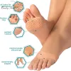 Outil 2pcs Silicone Metatarsal Tafs Toe R Relief Poud Poussions de pied Orthotique Massage des pieds Sole intime Forefoot Choches Foot Care