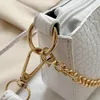 Torby wieczorowe vintage hobo torebek crossbody torebka torebka retro mała tote crocodile wzór perel samica