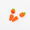 Studörhängen IL2C-3 Polymer Clay 3D Carrot Studs For Girls Women Kid Gifts Festlig påskmat smycken orange charm