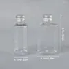 Storage Bottles 5/10pcs 80ml Empty Bottle Clear PET With Aluminum Screw Cap And Plug Cosmetic Container Travel Portable Lotion Cream Tube