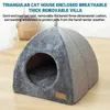 Cat Carriers Crates New Deep Sleep Sleep Winter Cat Sed و Dog House Product Pet Tent Cash Cave Bed قابلة للفصل