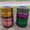 Chromium Crusher Herb slipmaskiner 63mm 4-lagers rökningslinder aluminium bluetooth högtalare modell luftfart aluminium rök krossare presentförpackning man gåva