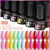 Nagellack lilycute 7 ml 129 färgglad gel nagellack långvarig UV LED -gel paljetter för manikyr nagelkonst design gel lack y240425