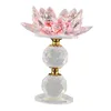 Bandlers Crystal Lotus Flower Holder Reflexe Café Café de diamant écrasé Table à manger Party Party Decor