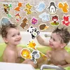 Sable Player Water Anims Animal Bath Toys Intéressant Animaux en mousse et jouets de bain Sacs de rangement pour bébé Toys Childrens Toys Educational Q240426