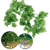 Fleurs décoratives 2,3 m plante verte artificielle Ivy Leaf Garland Simulation Mur de raisin rotin suspendu Vine Home Garden Wedding Party