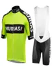 2020 New Pro Cycling Team Jersey Set Men Short Short Green Ciclismo Bicycle Racing Gel Gel Shorts traspiratori per cuscinetti traspiranti Ropa DE8695032
